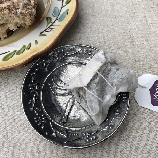 Crosby & Taylor Dragonfly 3-inch Pewter Teabag Holder Trinket Dish