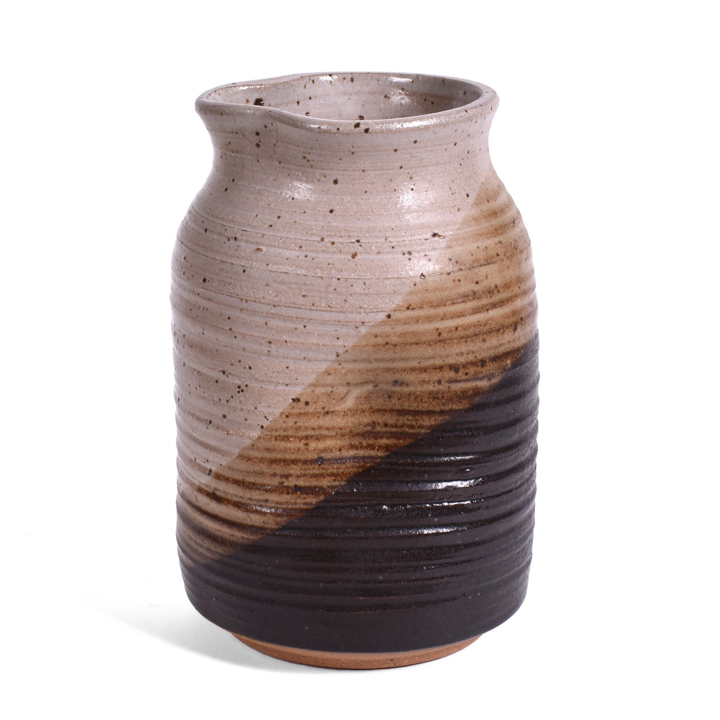 Clay Path Studio Handmade American Pottery Creamer, Macchiato