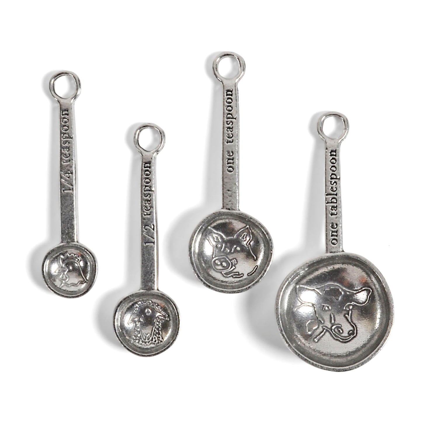 Crosby & Taylor Farm to Table Pewter Measuring Spoon Set