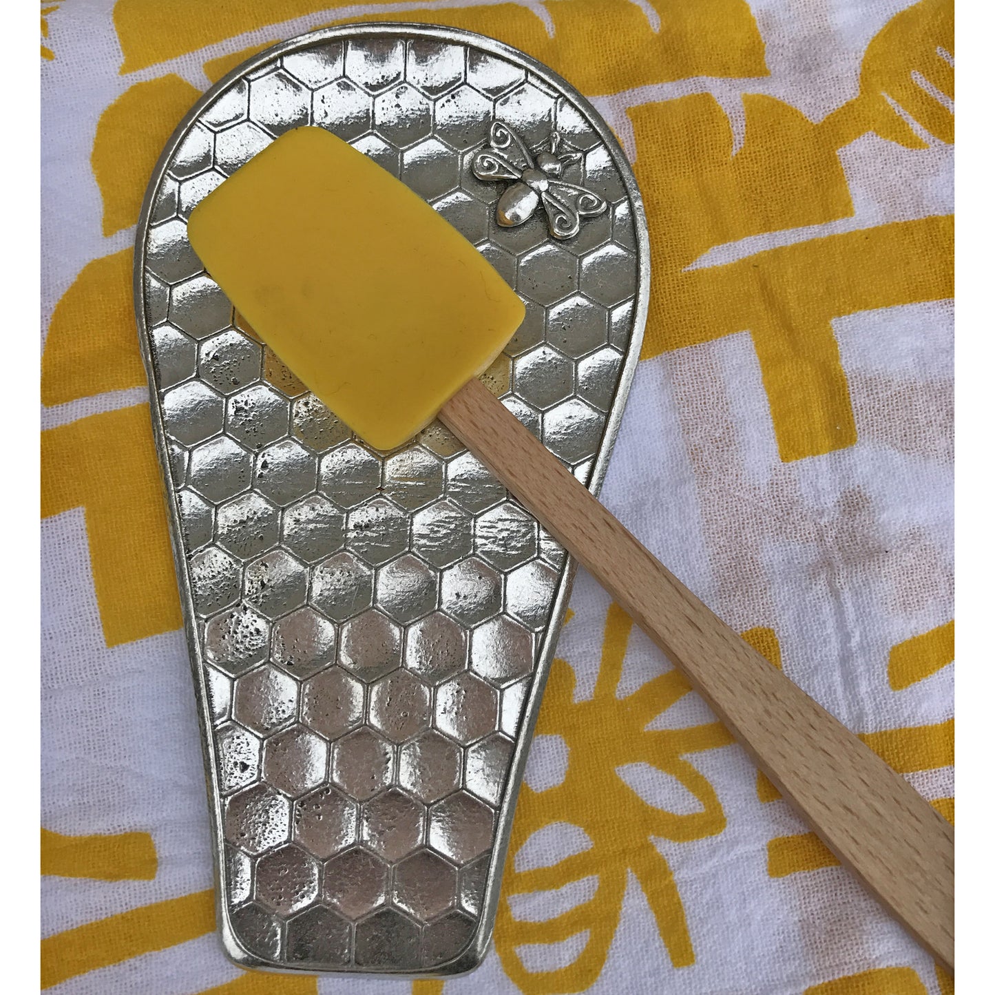 Crosby & Taylor Honeybee Pewter Spoon Rest