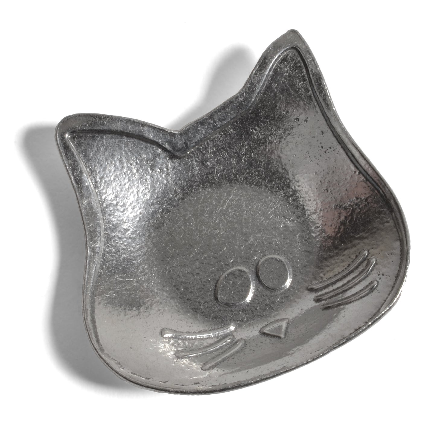 Crosby & Taylor Lucy the Cat Pewter Teabag Holder Trinket Dish