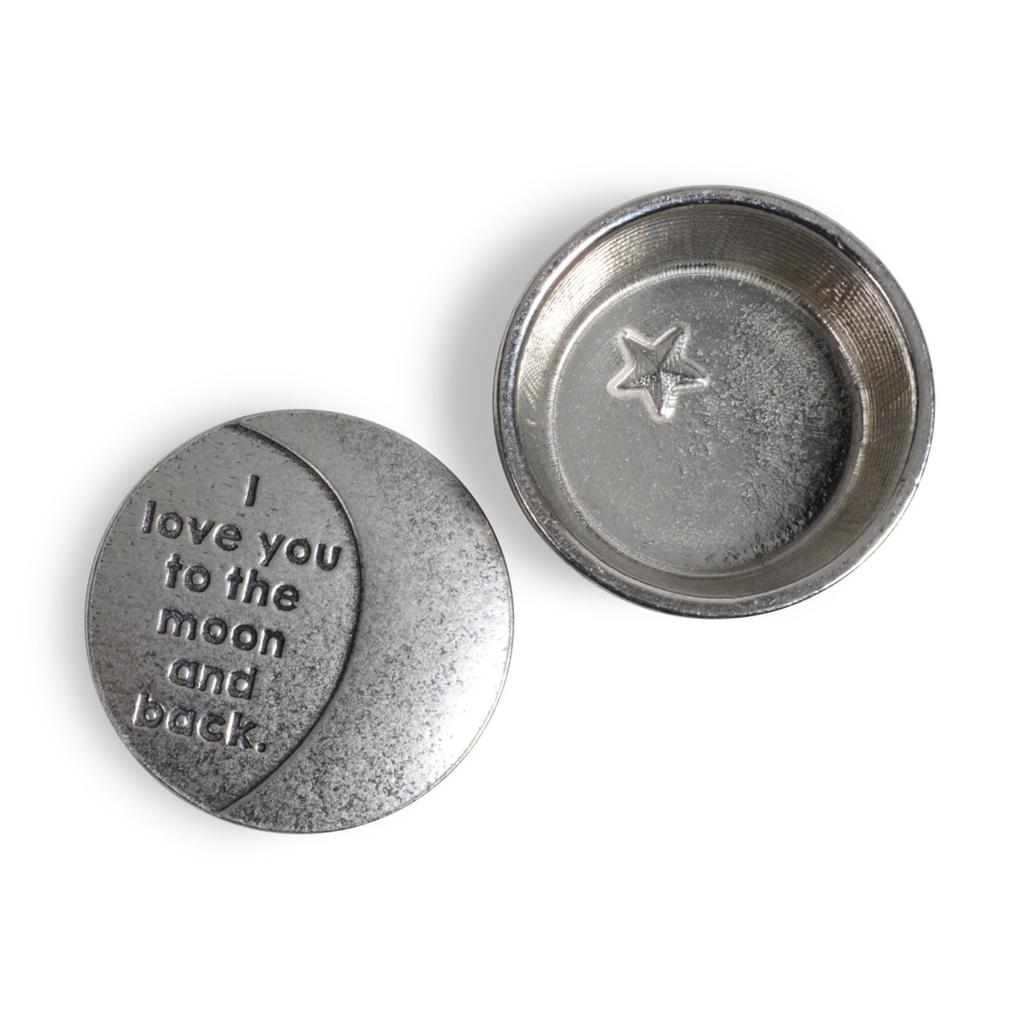Crosby & Taylor I Love You to the Moon and Back Tiny Pewter Sentiment Box