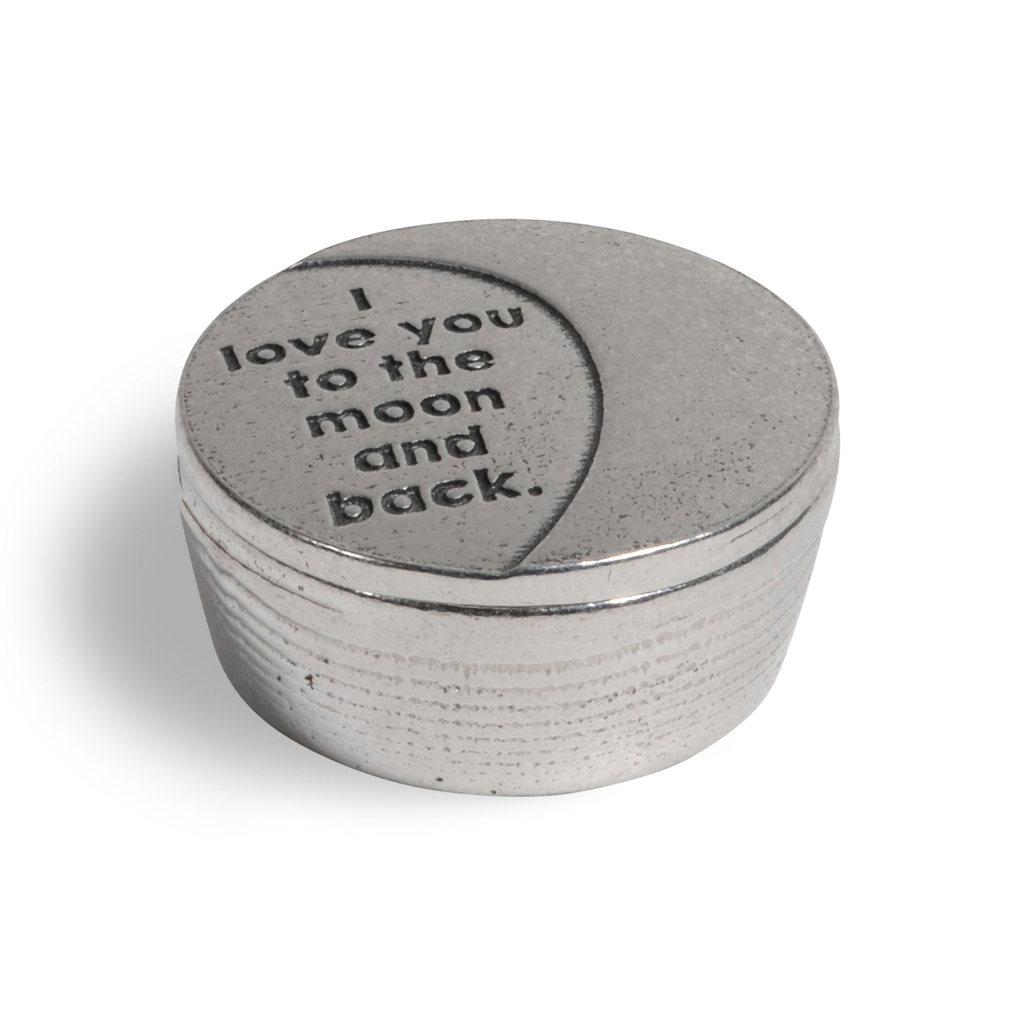 Crosby & Taylor I Love You to the Moon and Back Tiny Pewter Sentiment Box