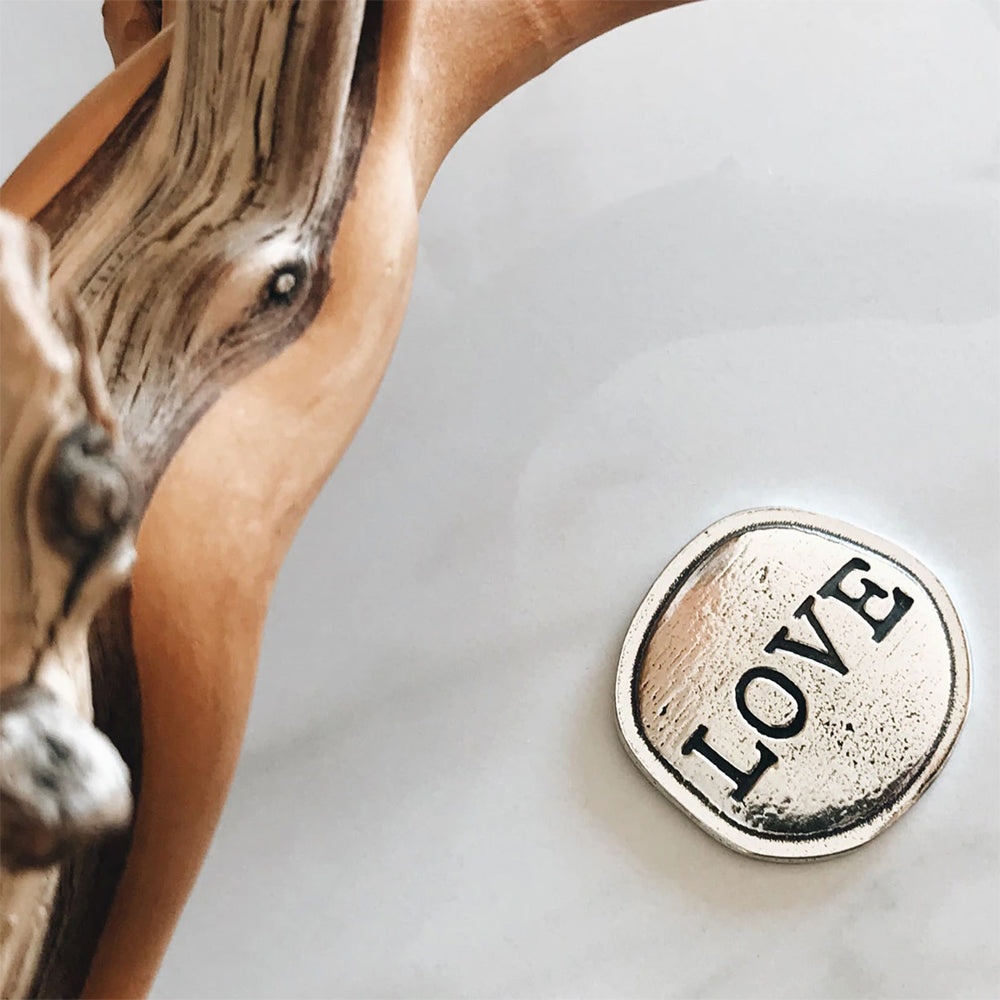 Crosby & Taylor Love Pewter Sentiment Token, American Handmade