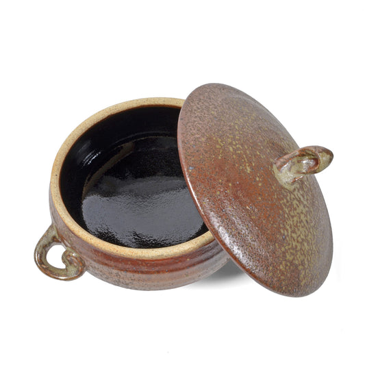 Dock 6 Pottery 1-Quart Lidded Casserole Dish with Handles