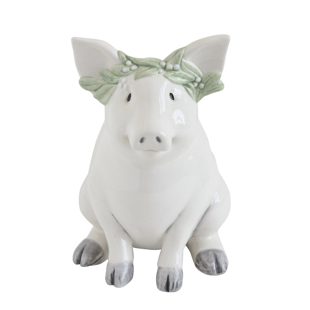Creative Co-op 7-inch Ceramic Piggy Pank