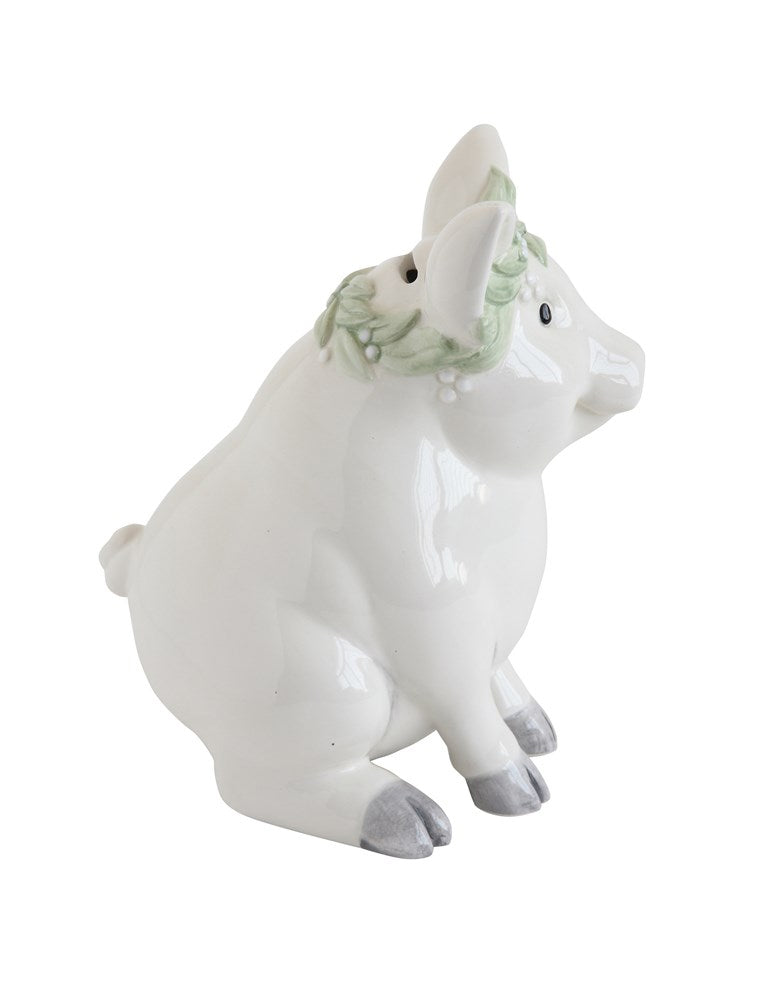 Creative Co-op 7-inch Ceramic Piggy Pank
