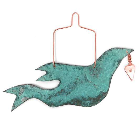 Dos Damas Designs Dove Copper Ornament
