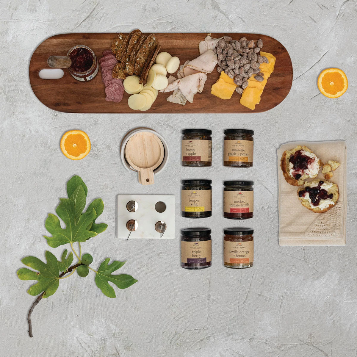 Finch + Fennel™ Amaretto Peach Pecan Preserves, 9-ounce Jar