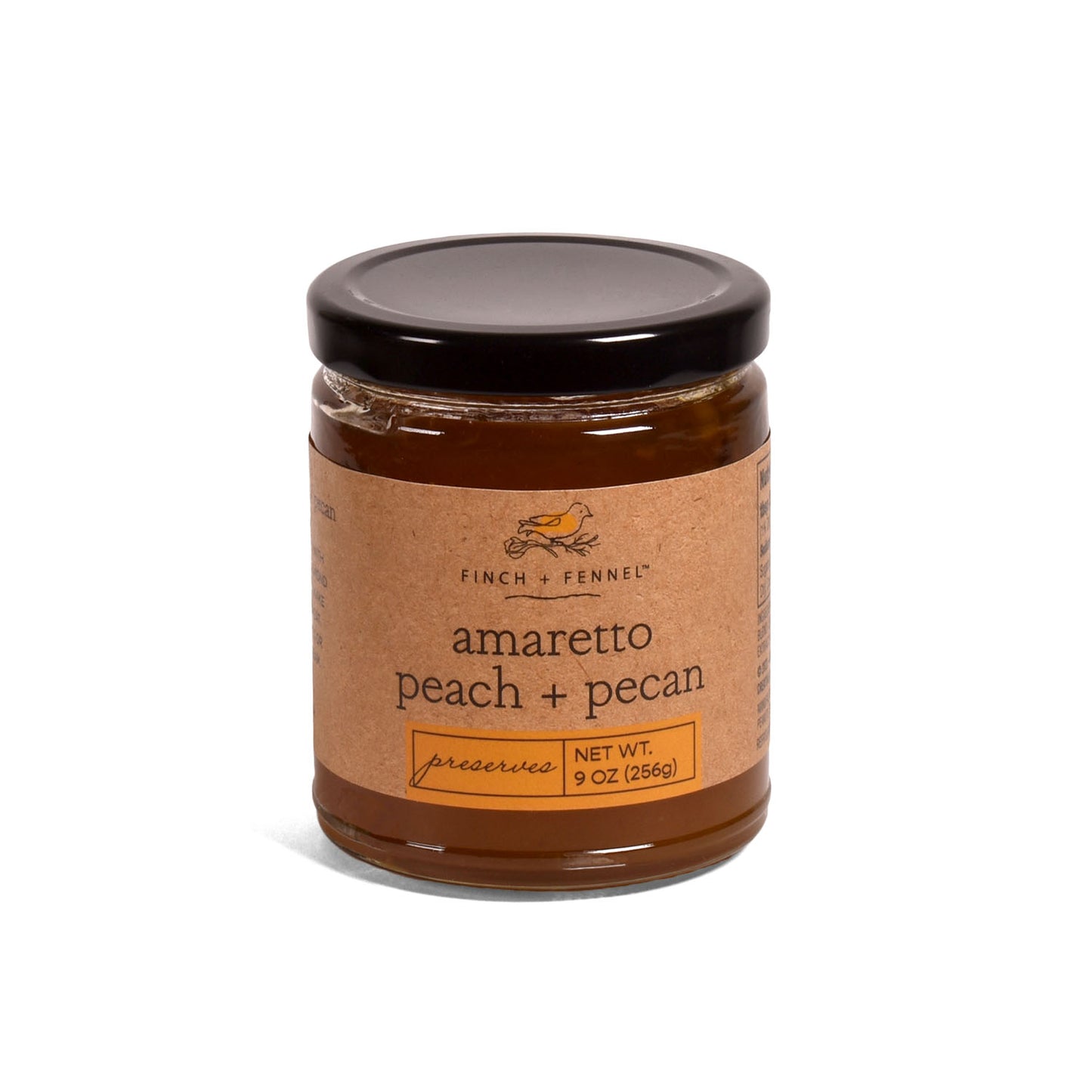 Finch + Fennel™ Amaretto Peach Pecan Preserves, 9-ounce Jar