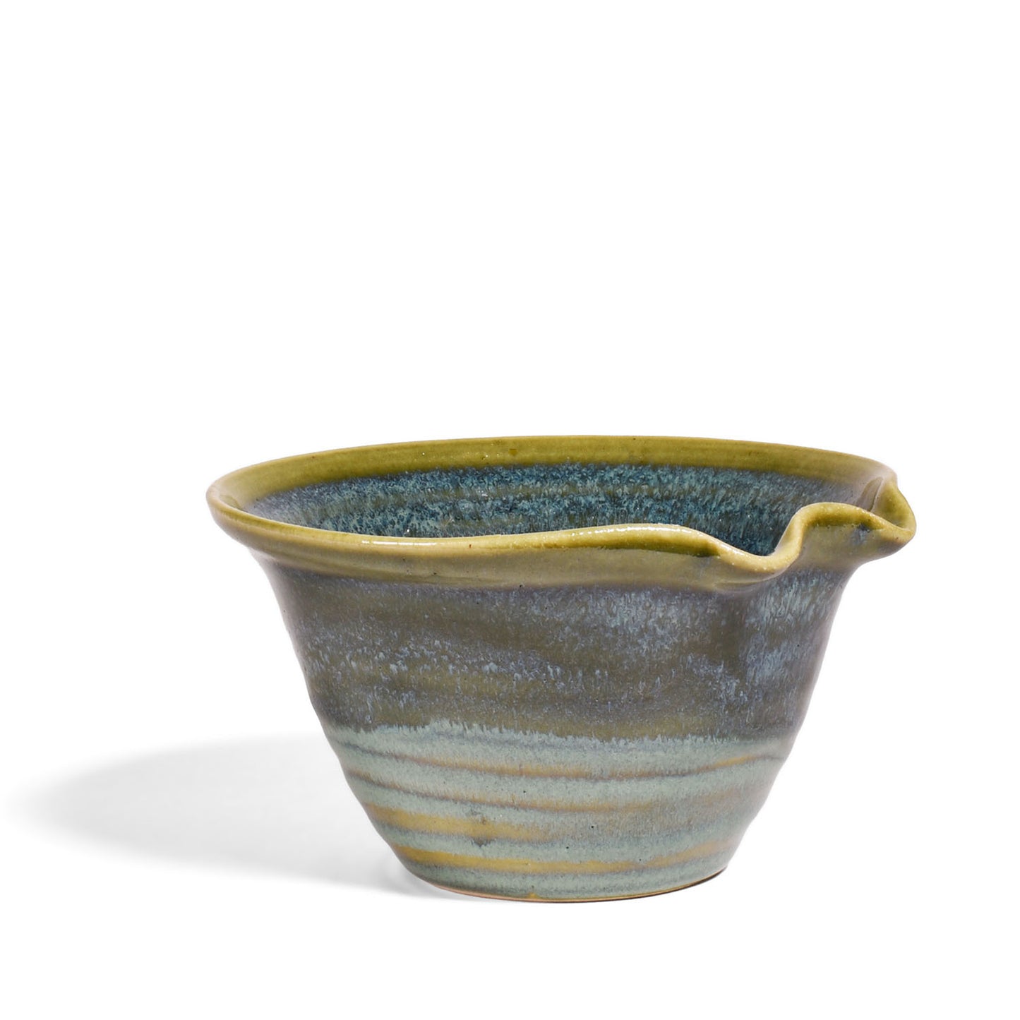 Holman Pottery Handmade 5-inch Single Serving Rice Bowl, Each One Unique, Sea Pearl