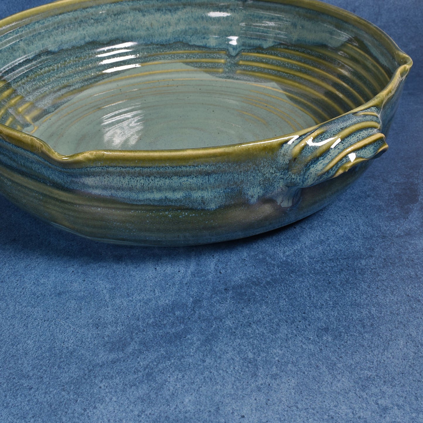 Holman Pottery Large Baking Serving Dish, Handmade in the USA, Sea Pearl
