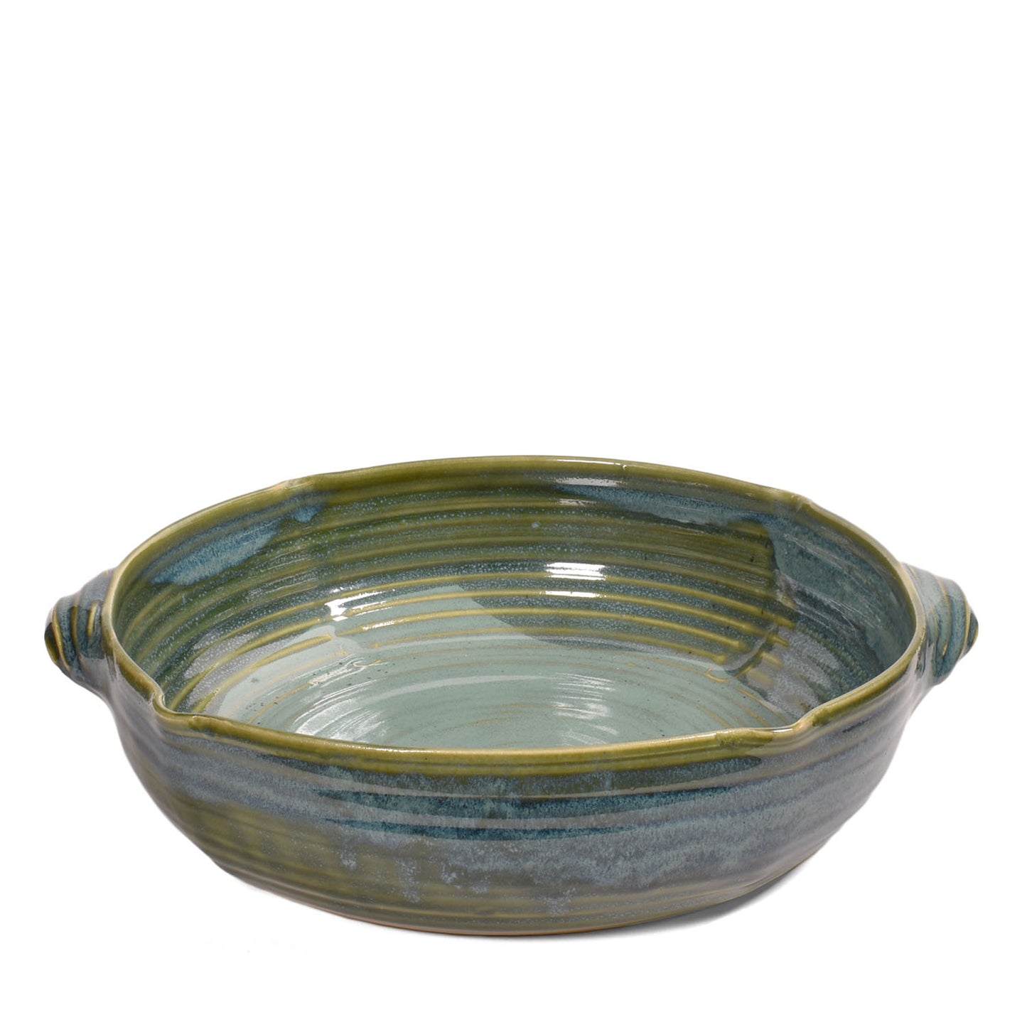 Holman Pottery Large Baking Serving Dish, Handmade in the USA, Sea Pearl