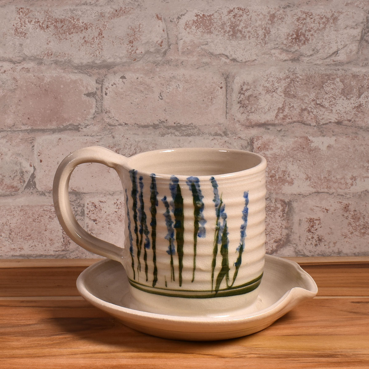 Holman Pottery Microwave Bacon Cooker, Wildflower