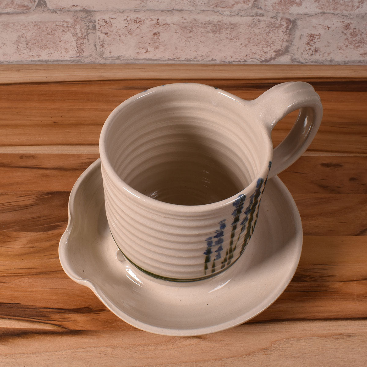 Holman Pottery Microwave Bacon Cooker, Wildflower