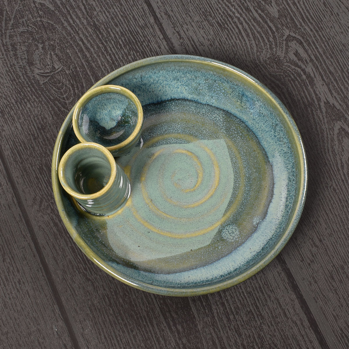 Holman Pottery Olive Combo Dish