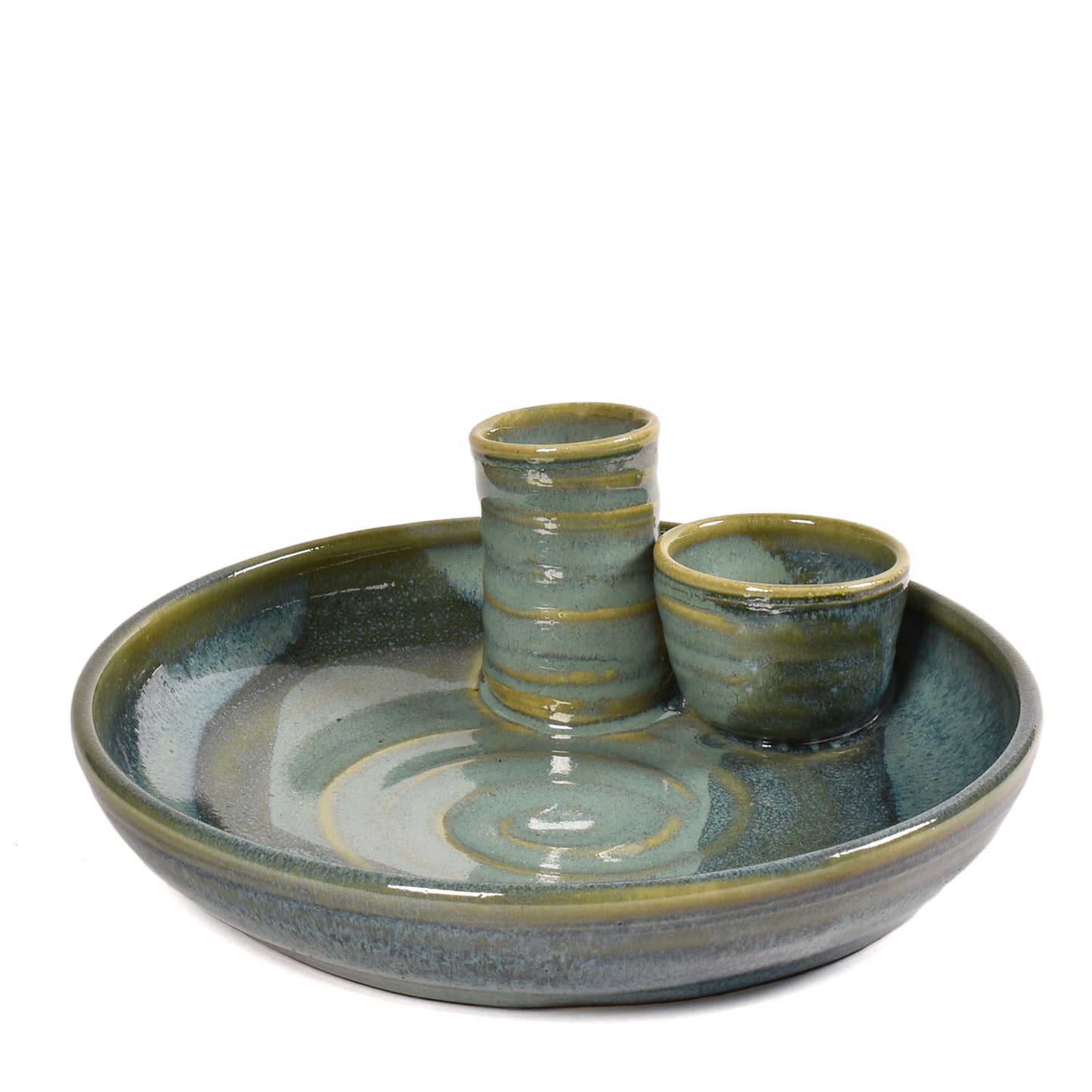 Holman Pottery Olive Combo Dish