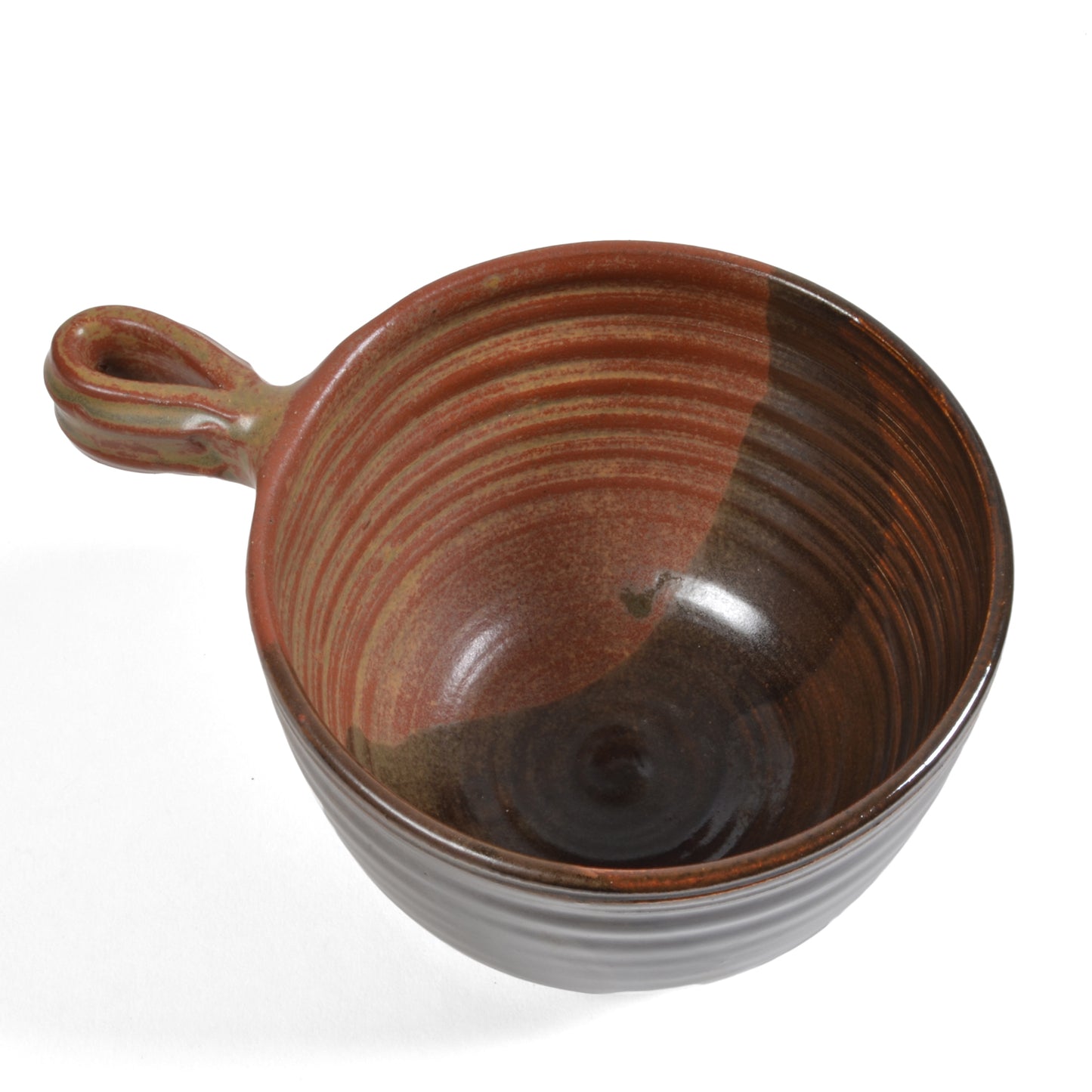 Holman Pottery Handmade Soup Crock Chili Bowl with Handle