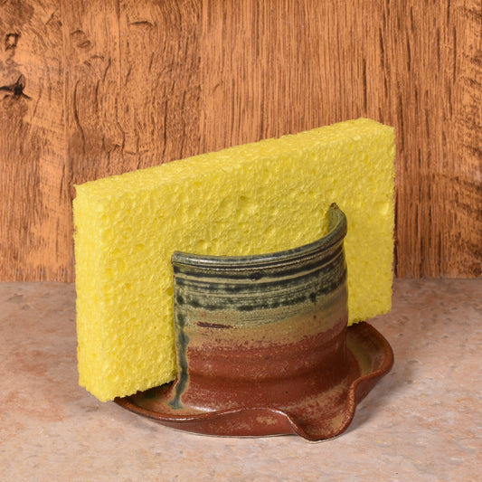 Holman Pottery American Handmade Sponge Holder, Desert