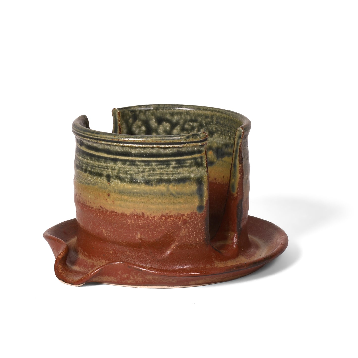 Holman Pottery American Handmade Sponge Holder, Desert