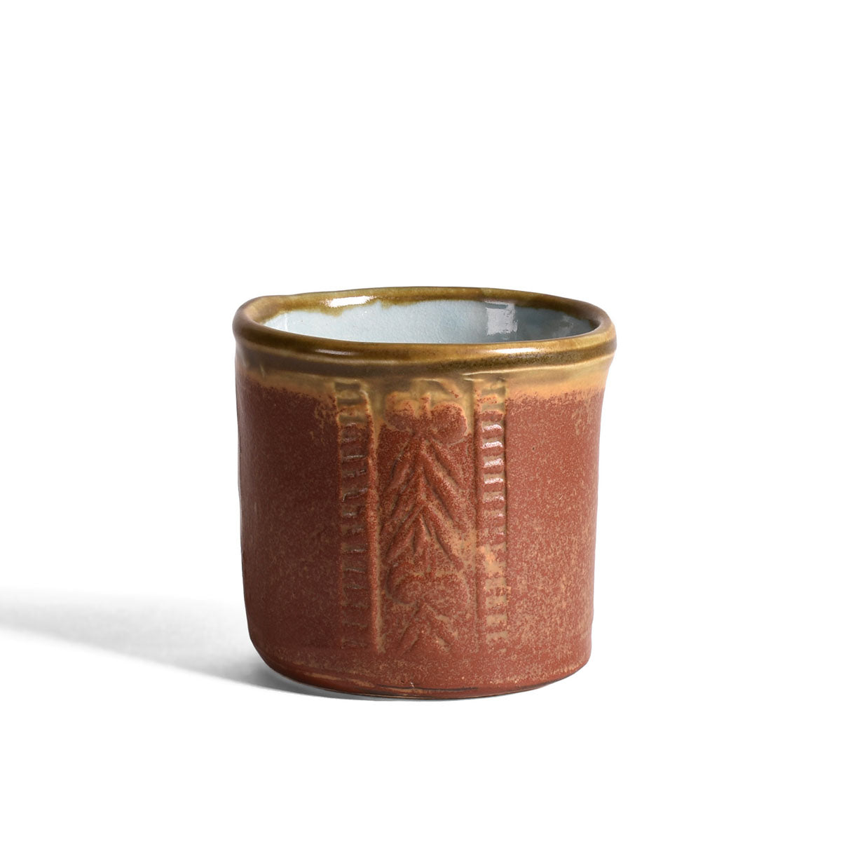 Holman Pottery 3-1/4-inch Planter/Tumbler/Caddy, Handmade in the USA, Robin's Nest