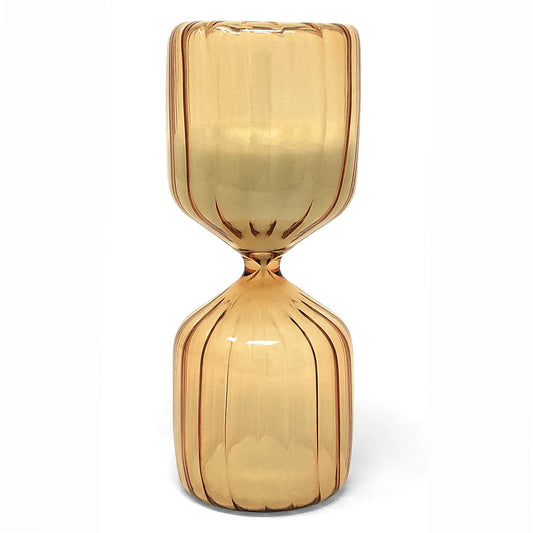 Vintage Style 10-minute Glass Timer, Amber
