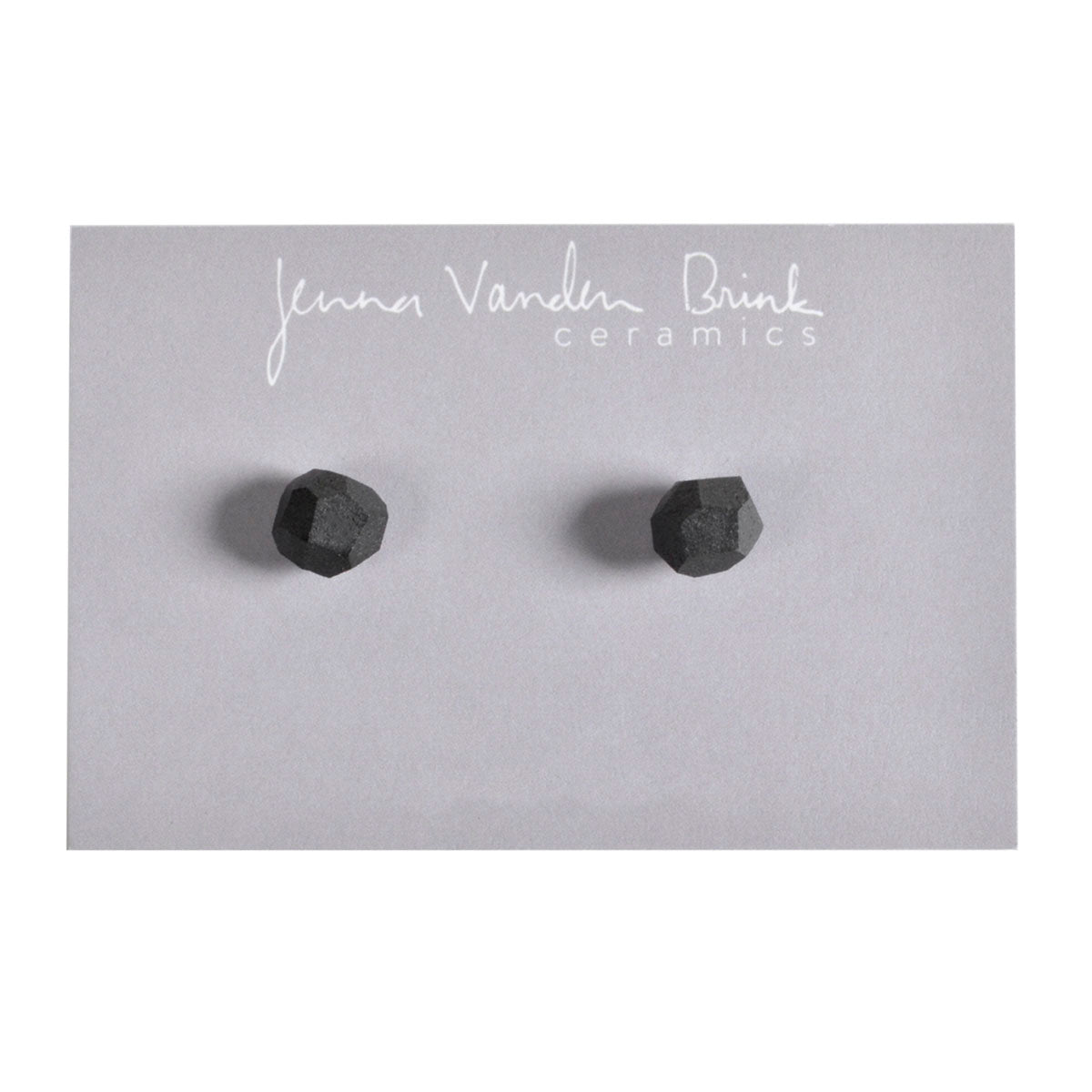 Jenna Vanden Brink Faceted Porcelain Stud Earrings