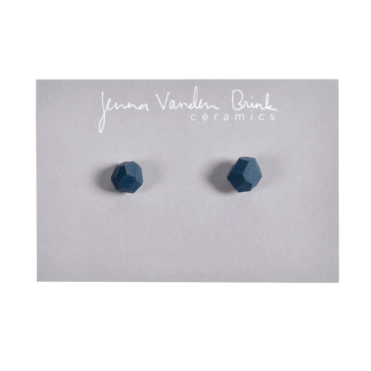 Jenna Vanden Brink Faceted Porcelain Stud Earrings