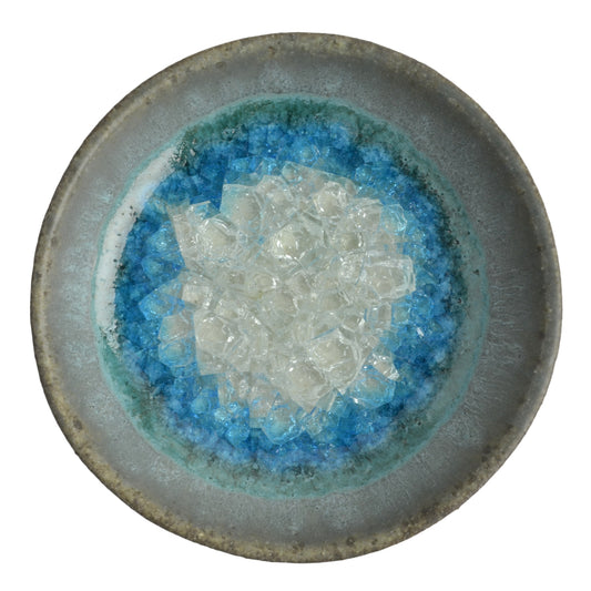 Dock 6 Pottery Small Bowl with Fused Glass - The Barrington Garage