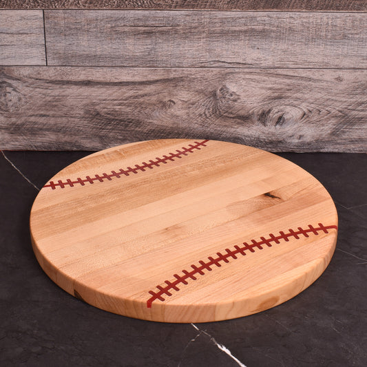Baseball 12-inch Appalachian Hardwood Charcuterie Cutting Board, Handmade in the USA