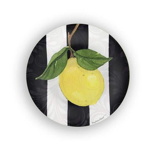 Bamboo Table Lemon Branch 8-1/2-inch Salad Plate, Set of 4, Made of Eco-Friendly Bamboo Composite