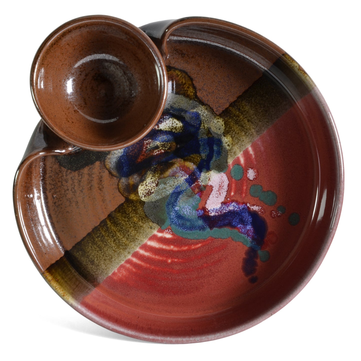 Larrabee Ceramics Chip and Dip Platter - The Barrington Garage