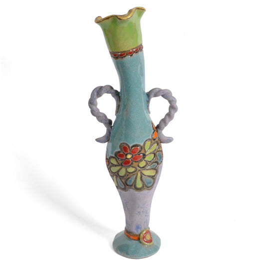 Laurie Pollpeter Eskenazi 12.5-inch Nicole Vase with Attitude