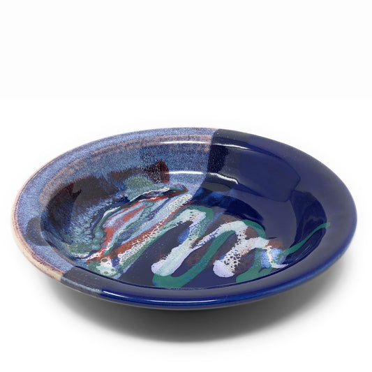 Larrabee Ceramics 8-1/2-inch Shallow Pasta Serving Bowl