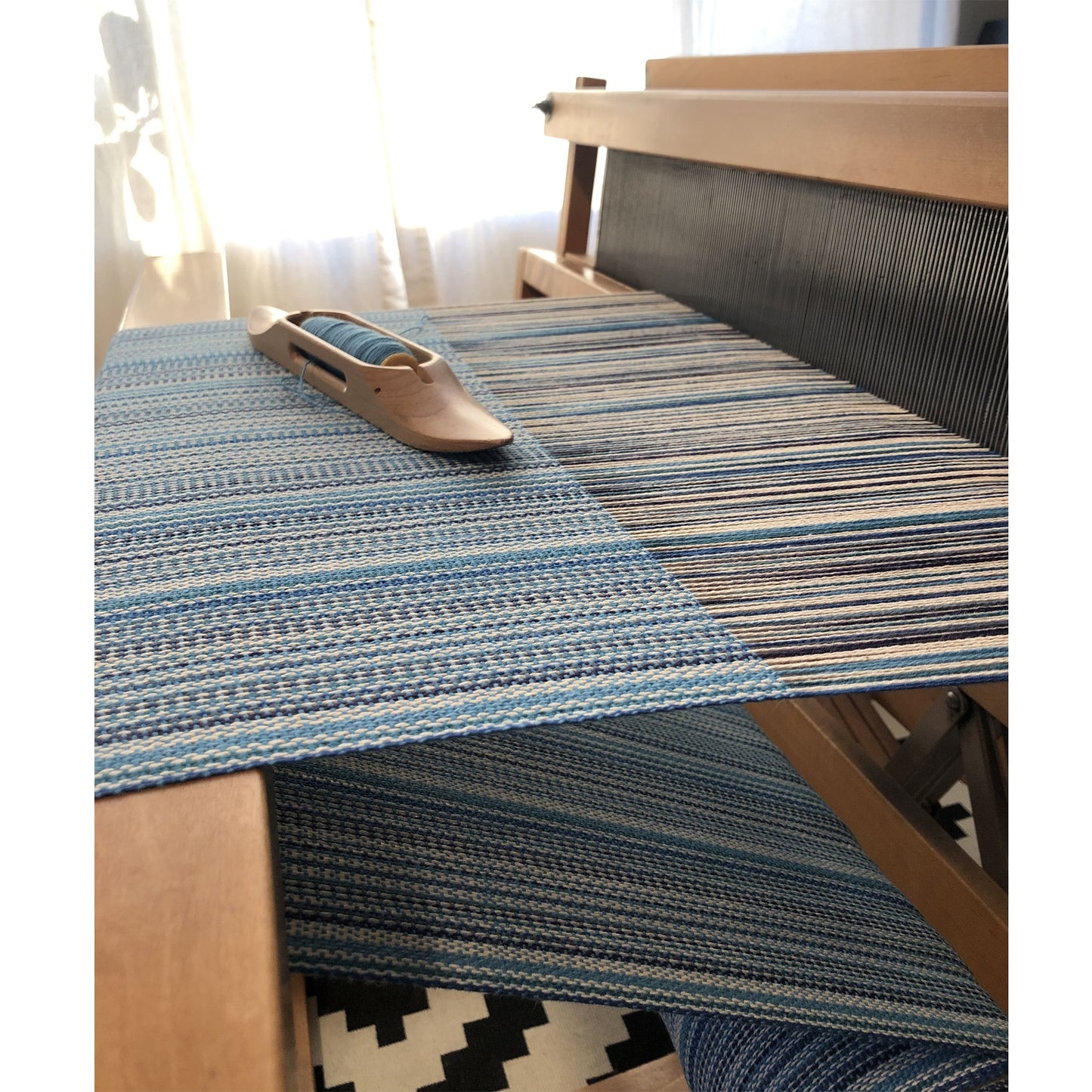 Loomination Handwoven 100% Cotton Tea Towel, Modern Stripe