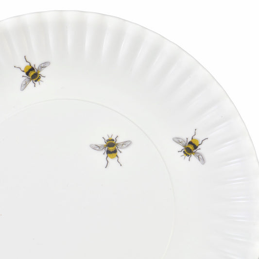 Mary Lake-Thompson Whimsical Bees Melamine Dinner Plates, Set of 4