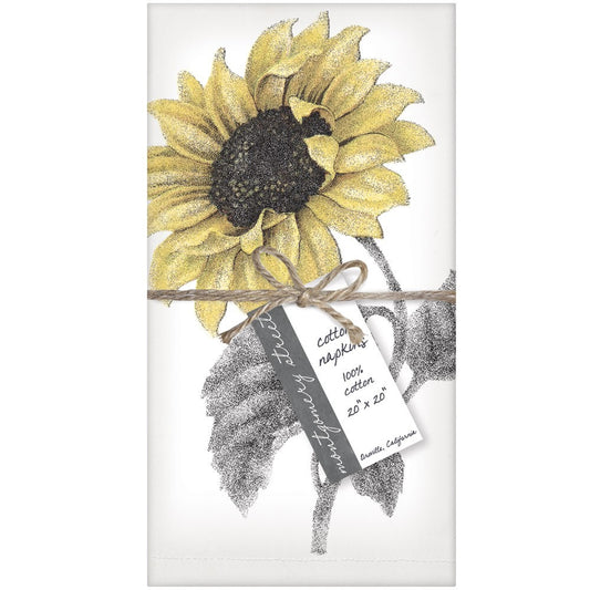 Montgomery Street Sunflower Cotton Napkins, Set of 4 - The Barrington Garage