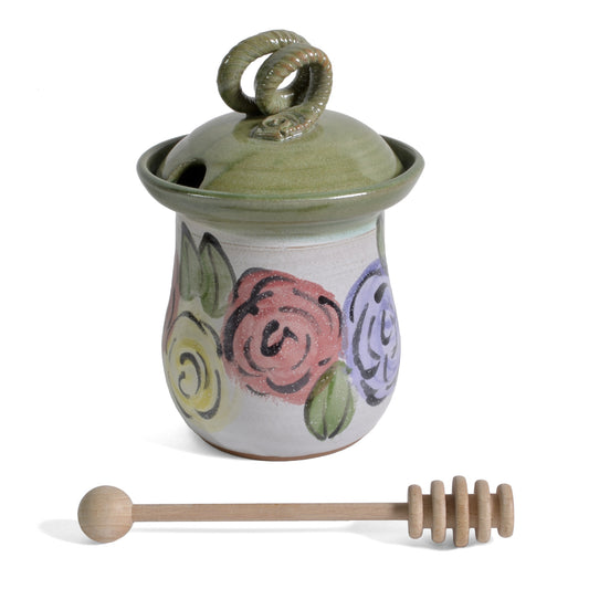 MudWorks Pottery Flora Honey Pot - The Barrington Garage