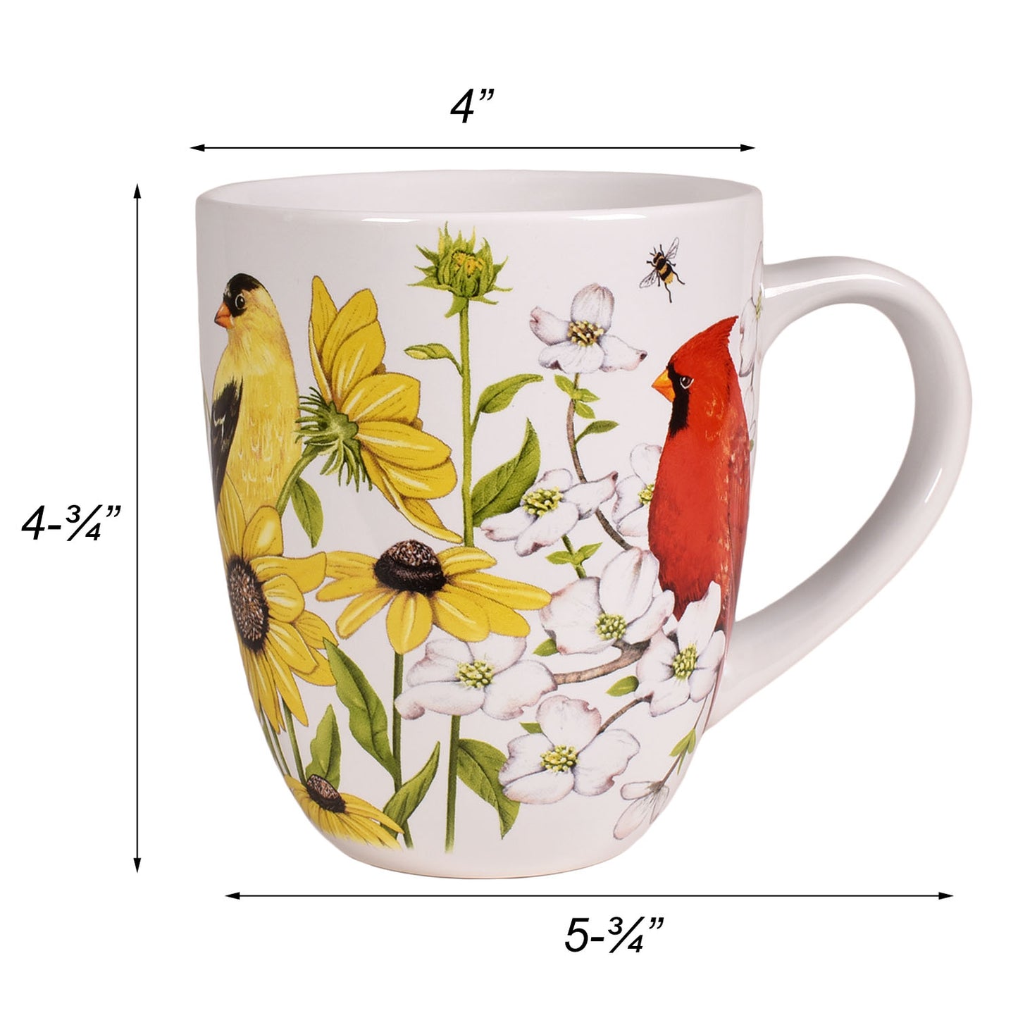Mary Lake-Thompson Spring Birds 16-ounce Stoneware Mug