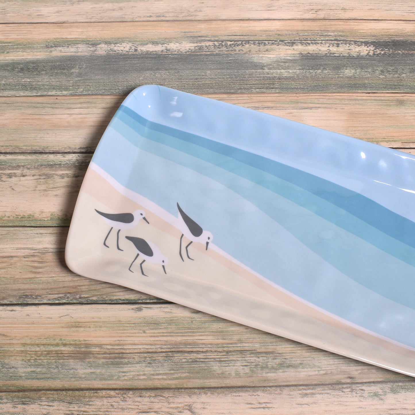 Sandpipers by Kate Nelligan 15-inch Melamine Loaf Tray
