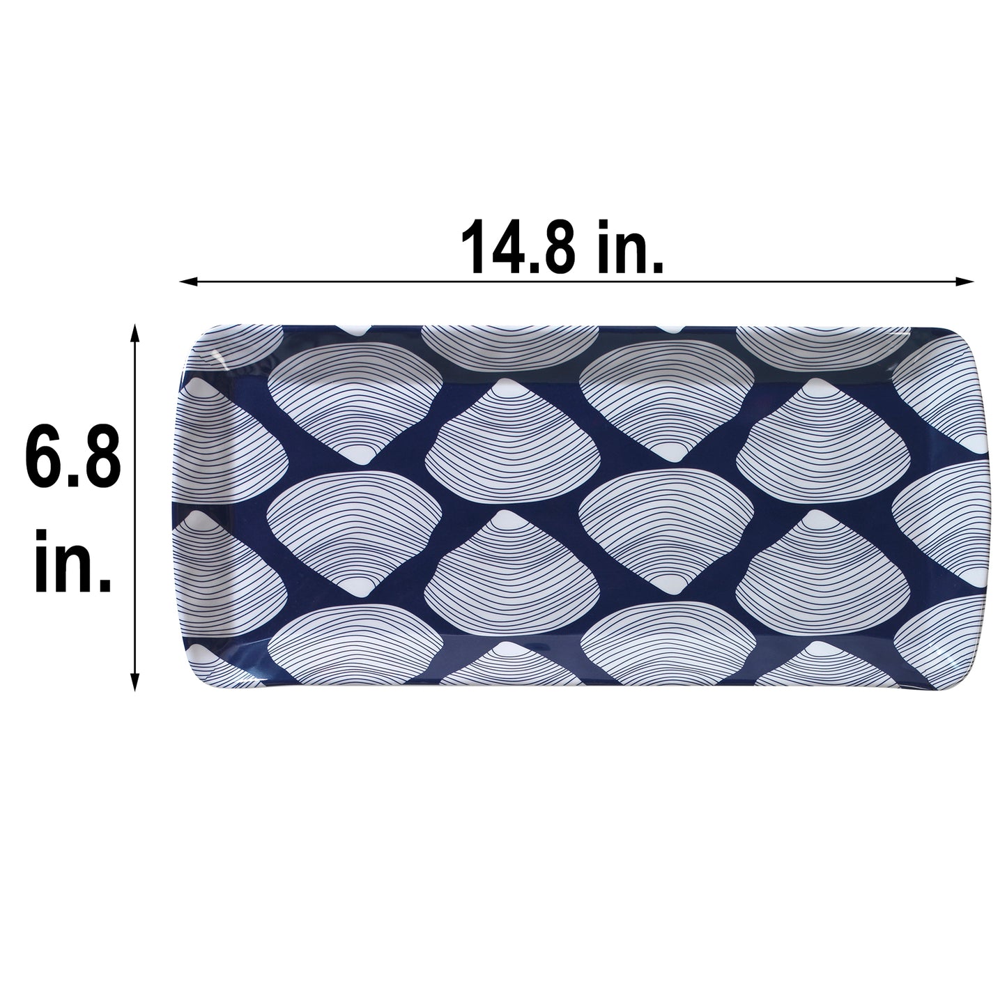 Merritt Clamshell by Kate Nelligan Melamine Loaf Tray