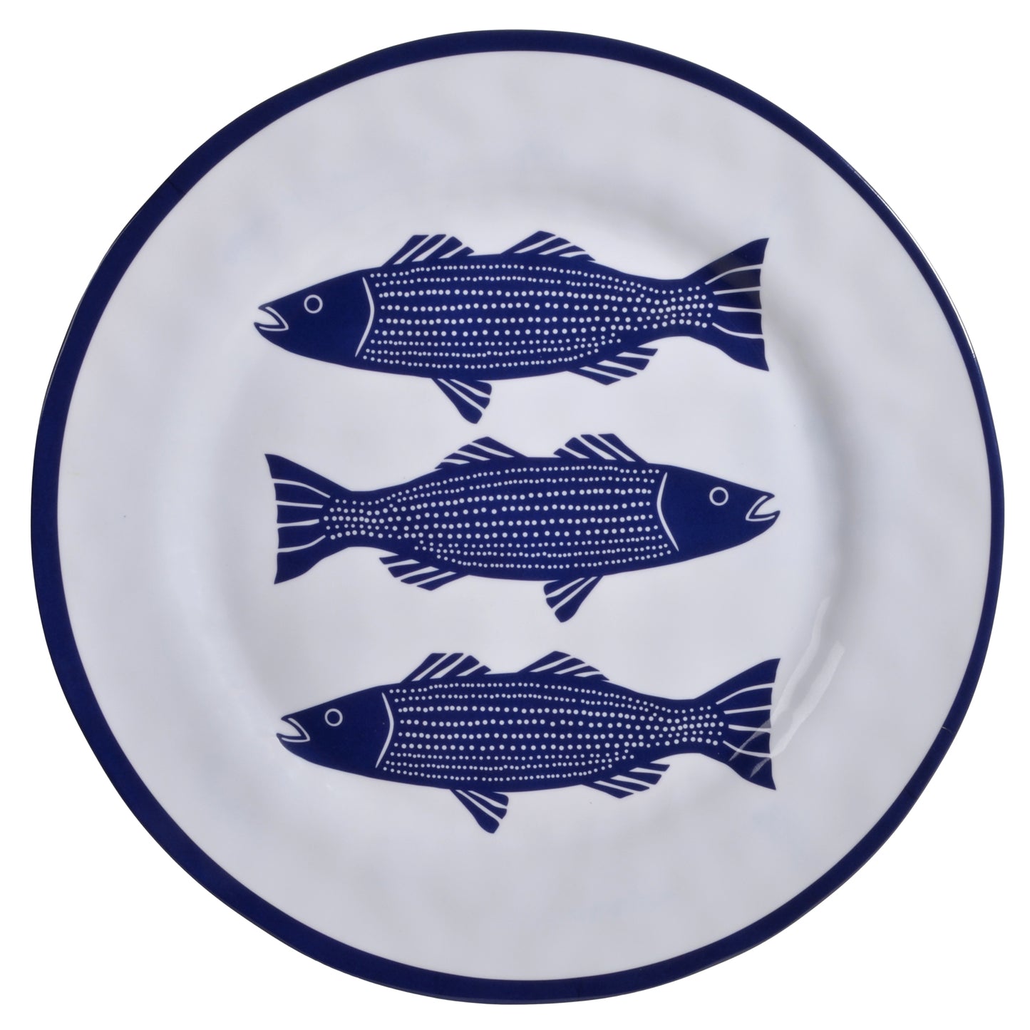Merritt Striper by Kate Nelligan 11.5-inch Melamine Dinner Plate, Set of 6