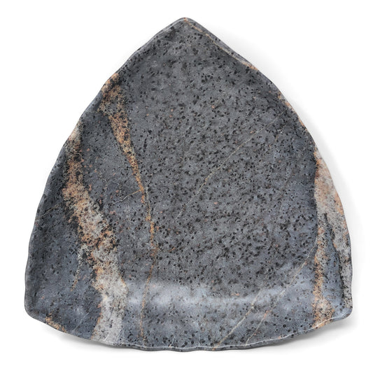 Merritt Limestone Print 12" Triangle Melamine Serving Bowl