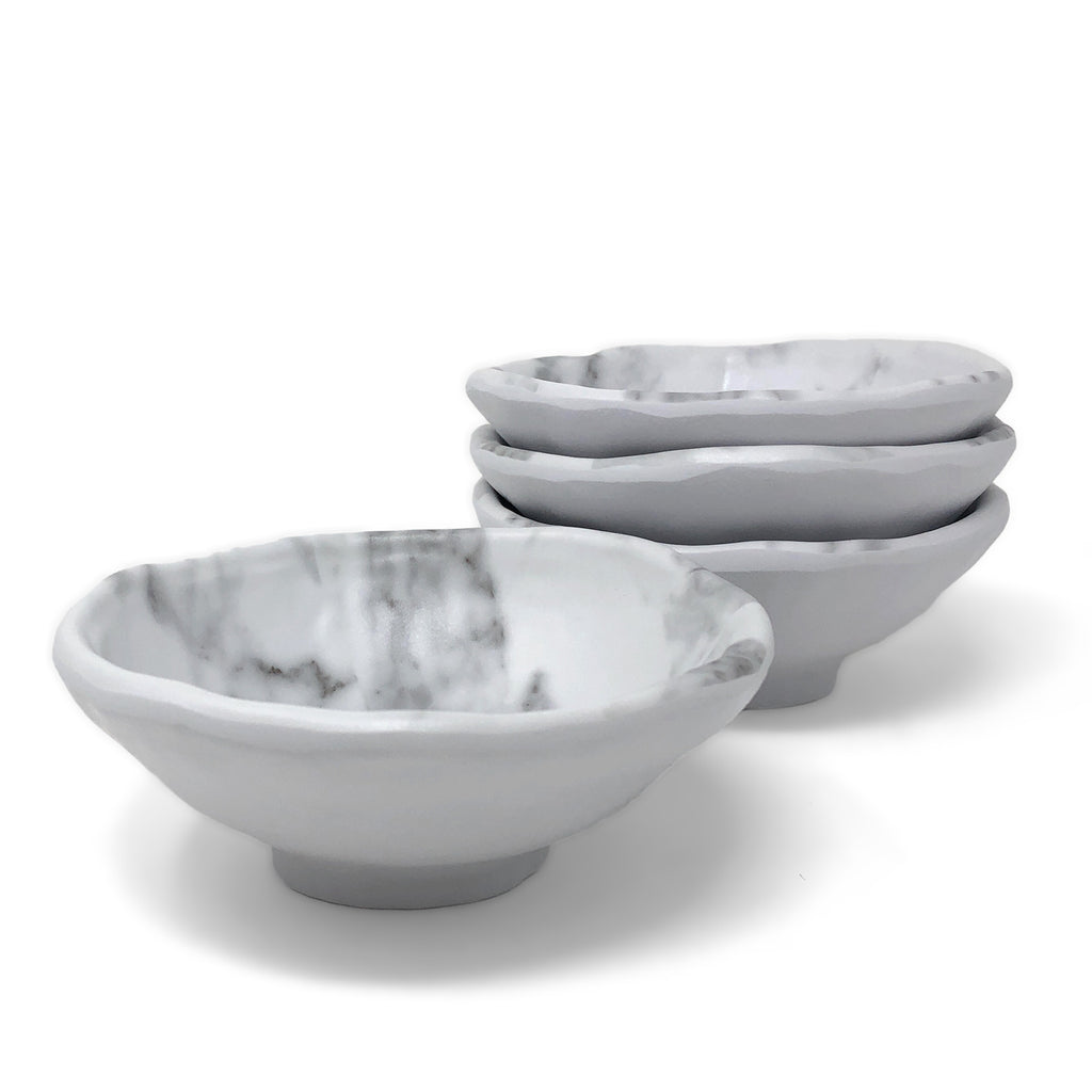 White dipping bowls discount