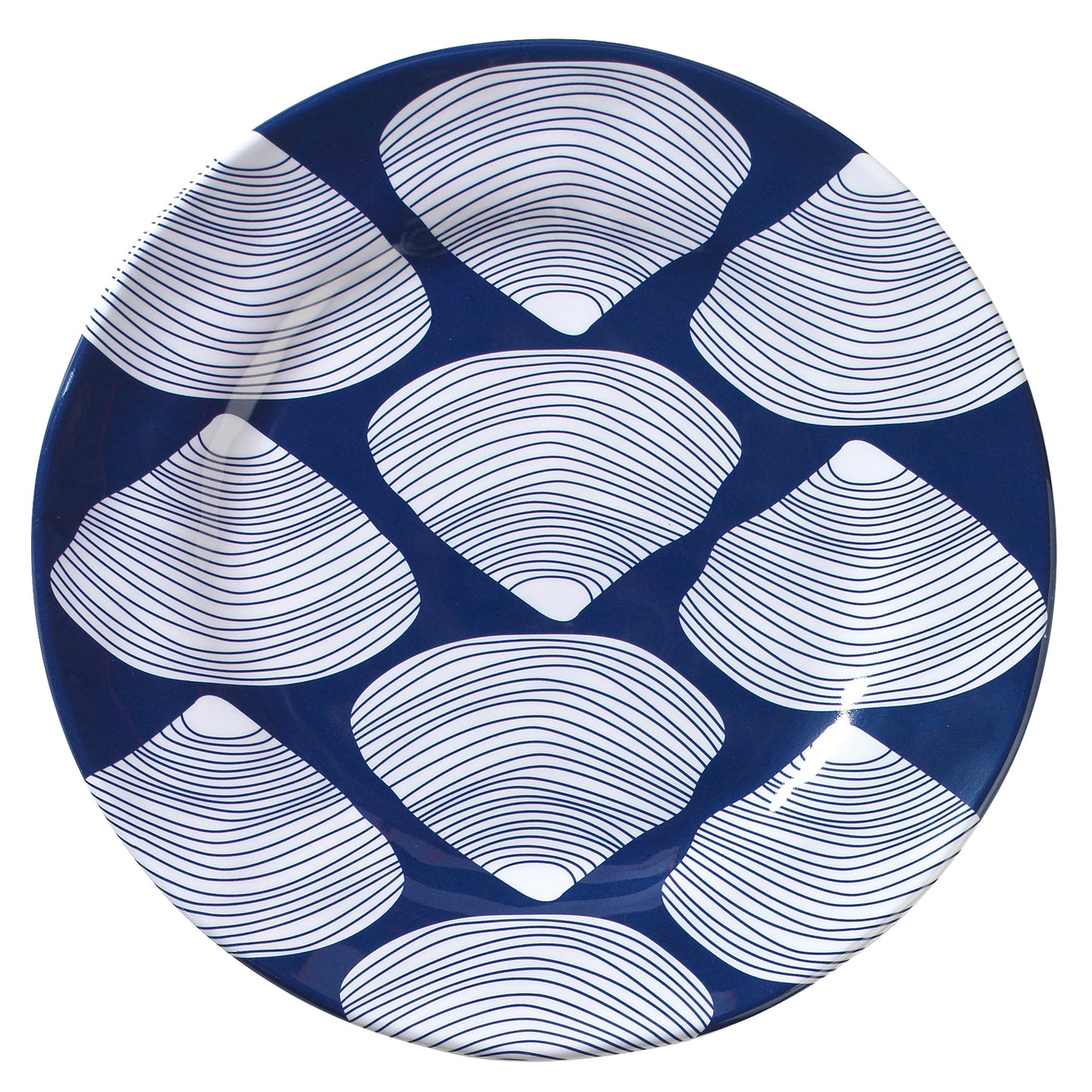 Merritt Clamshell by Kate Nelligan 8.5-inch Melamine Salad Plate, Set of 6