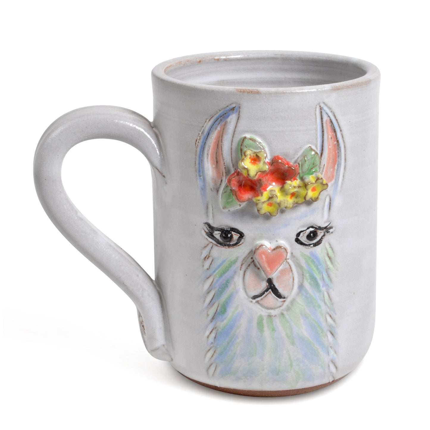 MudWorks Pottery Layla the Llama Mug, Handmade in the USA