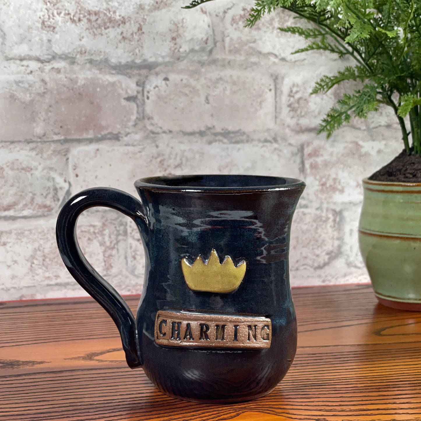 MudWorks Pottery Prince Charming Mug, Handmade in the USA, Each One Unique
