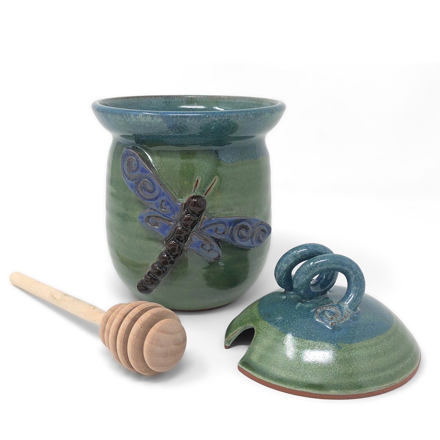 MudWorks Pottery Dragonfly Honeypot