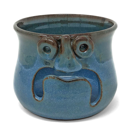 MudWorks Pottery Edgar the Egg Separator, Barrington Blue