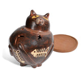Nicaraguan Pottery Fat Cat Candle Shade